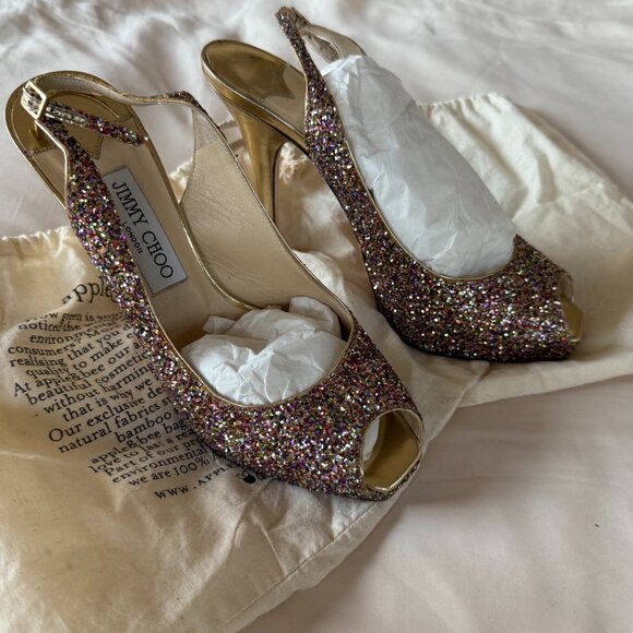 Jimmy Choo "Clue" Slingback Pump - Picture 2 of 10